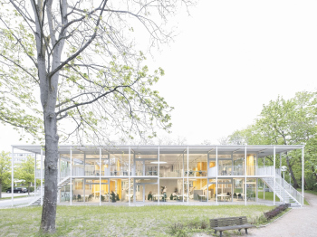 Учебный павильон в кампусе Брауншвейгского технического университета Фото © Leonhard Clemens. Предоставлено Fundació Mies van der Rohe