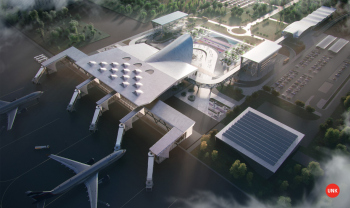 Omsk-Fedorovka Airport. Competition bid by UNK Copyright: © UNK