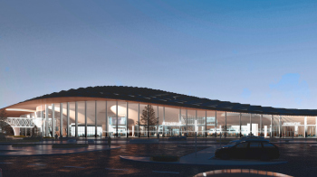 Omsk-Fedorovka Airport. Competition bid by Studio 44 Copyright: © Studio 44