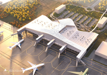Omsk-Fedorovka airport. The Bridge. Competition project. Variant 2 Copyright: © ASADOV Architects