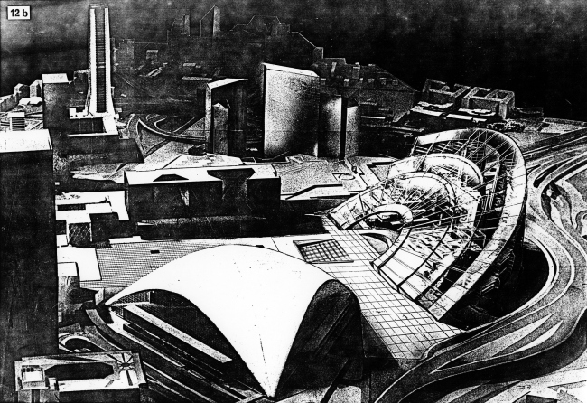 1982 г. Проект для международного конкурса «Tete Defense» в соавторстве с М. Хазановым, С. Скуратовым, М. Кокошкиным, А. Бавыкиным, Л. Евзоровичем, С. Ткаченко, М. Хейсманом, под руководством профессора Э. М. Гользамдта 1982 г. Проект для международного конкурса «Tete Defense» в соавторстве с М. Хазановым, С. Скуратовым, М. Кокошкиным, А. Бавыкиным, Л. Евзоровичем, С. Ткаченко, М. Хейсманом, под руководством профессора Э. М. Гользамдта
