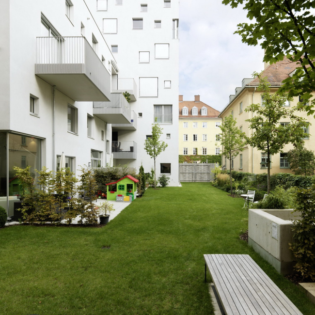 Многоквартирный дом в Мюнхене. Архитектор Петер Эбнер