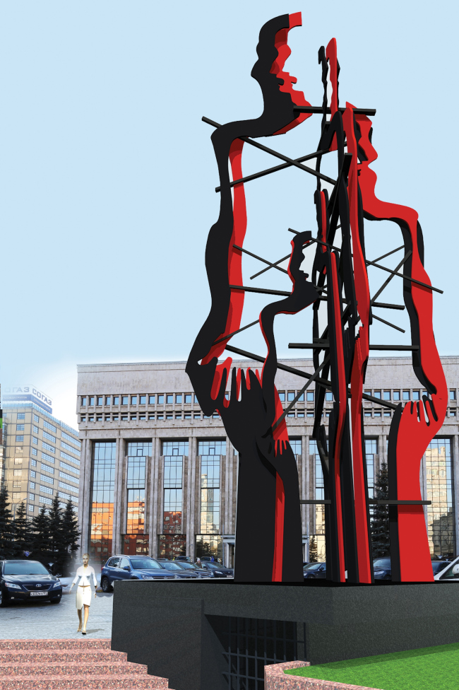 Монумент жертвам политических репрессий. Проект Елены Бочаровой «Разорванные судьбы»