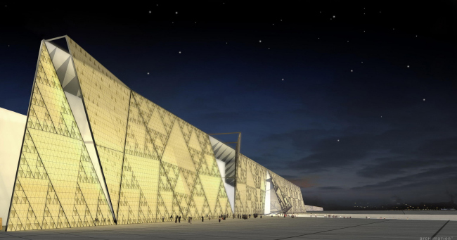 Большой Египетский музей в Гизе © heneghan peng architects