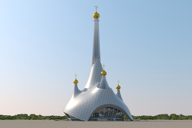Проект-концепция храма Святой Екатерины в Екатеринбурге © «Птарх и Партнеры»