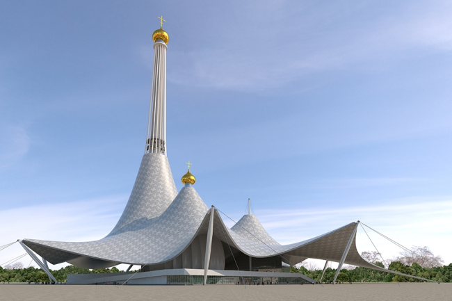 Проект-концепция храма Святой Екатерины в Екатеринбурге © «Птарх и Партнеры»