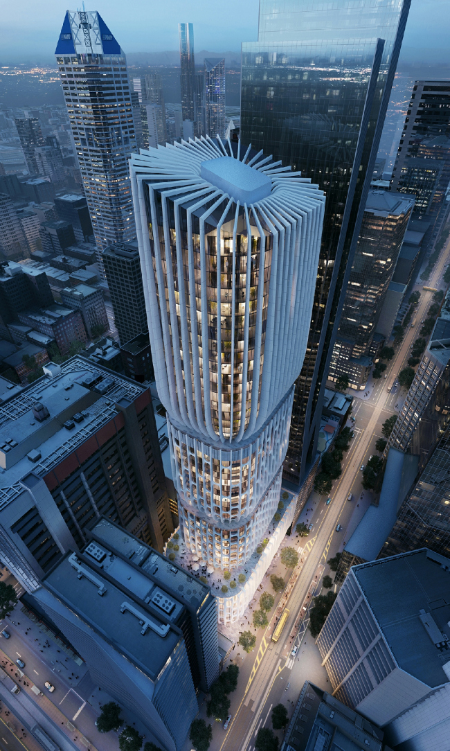 Башня 600 Collins Street. Изображение: VA © Zaha Hadid Architects