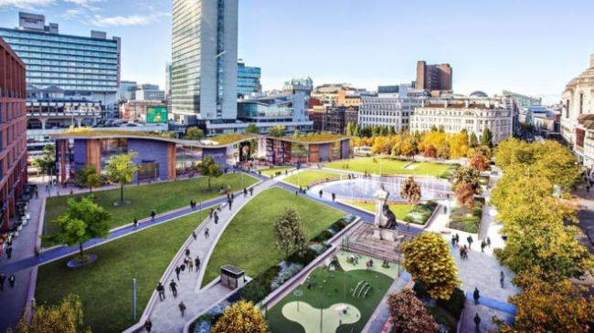 Проект студии Urban Edge Architecture для Сада Пикадилли, Манчестер. Изображение: Manchester City Council