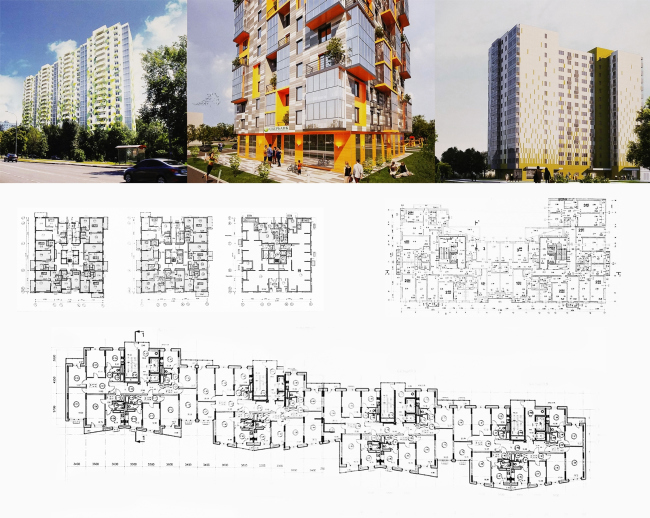 Жилые дома для переселения из ветхого фонда. Моспроект-4. О.В. Макарова, К.А. Анисимов, О.Н. Будаев, М.А. Лифанова, А.А. Милеева, О.В. Комарова, А.А. Разоренов, А.Е. Фадеева, М.В. Вожаева. Москва, ул. Красных зорь, 59Б; р-н Котловка, 18, корп 6 и 8; ул. Гжатская, 16, корп. 1. Фотография со стенда, 2017 Жилые дома для переселения из ветхого фонда. Моспроект-4. О.В. Макарова, К.А. Анисимов, О.Н. Будаев, М.А. Лифанова, А.А. Милеева, О.В. Комарова, А.А. Разоренов, А.Е. Фадеева, М.В. Вожаева. Москва, ул. Красных зорь, 59Б; р-н Котловка, 18, корп 6 и 8; ул. Гжатская, 16, корп. 1. Фотография со стенда, 2017