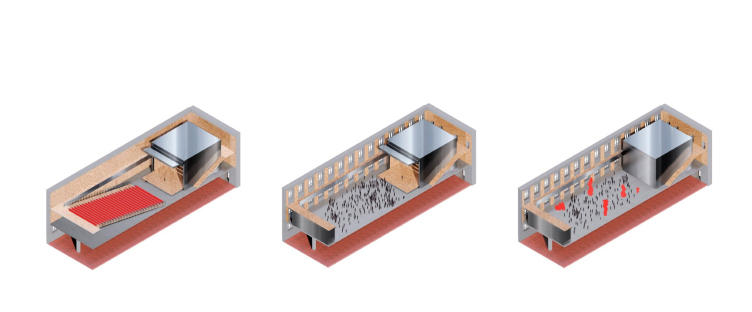 Проект ревитализации Главного корпуса Ижевского завода. Трансформируемые залы. Корпус С2. Этаж 2-3
© Студия 44 zooming