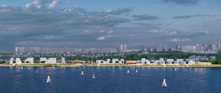 Architectural concept for the comprehensive development of the Grebnoy Canal embankment in Nizhny Novgorod. Panorama with perspective development
Copyright: © GORA Architects zooming
