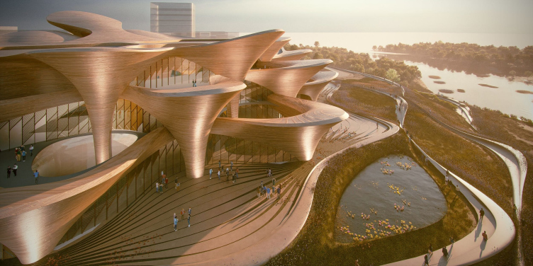 Международный научно-исследовательский центр имени Алишера Навои
© Zaha Hadid Architects zooming