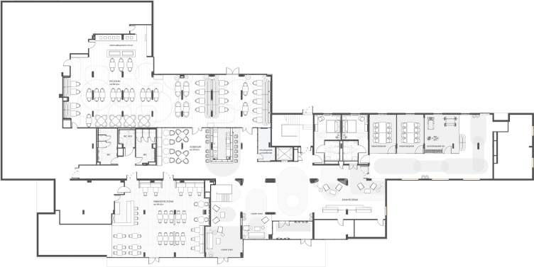 Muse of Tech Innopolis 4*. Plan of the gound floor lobby
Copyright: Photograph © Andrey Artis /provided by MAD architects zooming