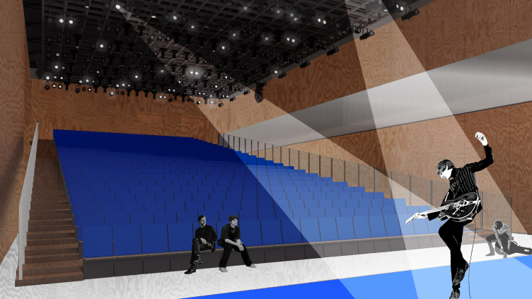 Проект ревитализации Главного корпуса Ижевского завода. Трансформируемый зал
© Студия 44 zooming