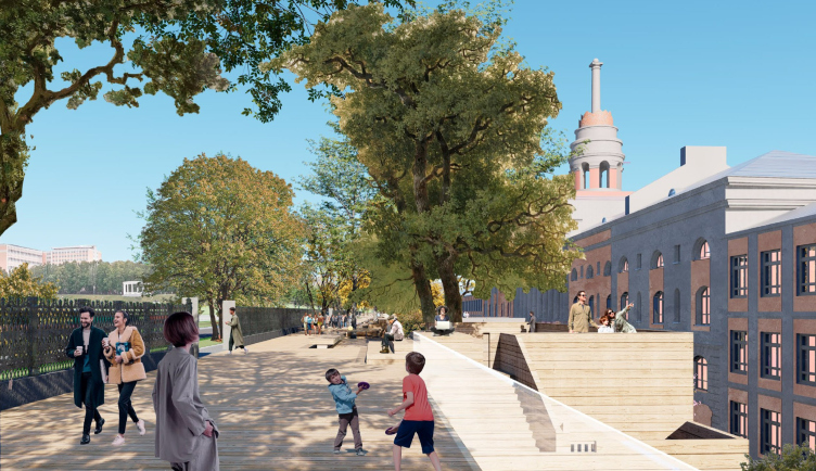 Проект ревитализации Главного корпуса Ижевского завода. «Эспланада»
© Студия 44 zooming