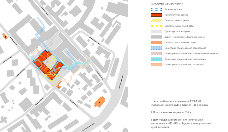 The housing complex on Leo Tolstoy Street. The city planning limitations
Copyright: © ASADOV Architects zooming