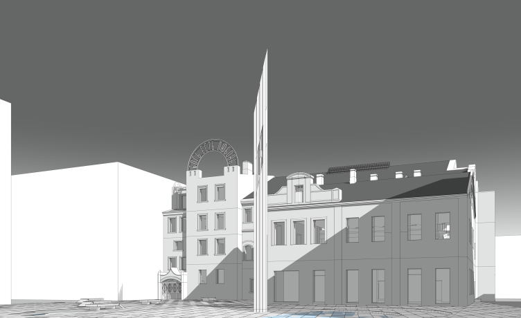 Проект реконструкции Дома Евангелия: колокольня
© Изображение предоставлено бюро «СИВИЛ» zooming