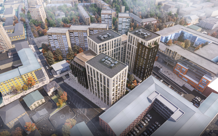 The housing complex on Leo Tolstoy Street
Copyright: © ASADOV Architects zooming