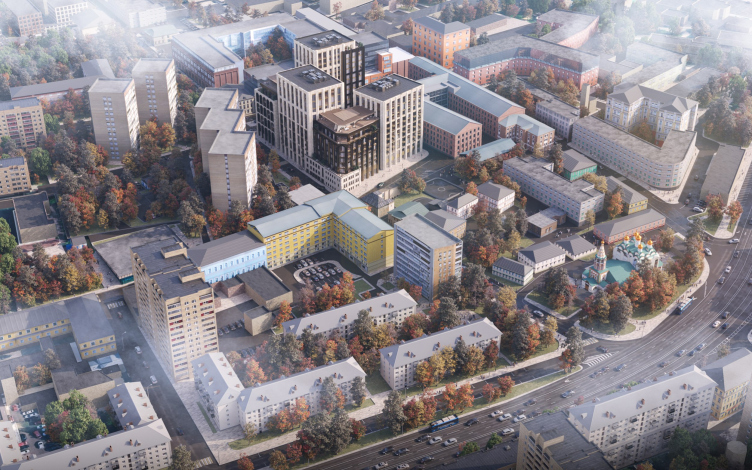 The housing complex on Leo Tolstoy Street
Copyright: © ASADOV Architects zooming