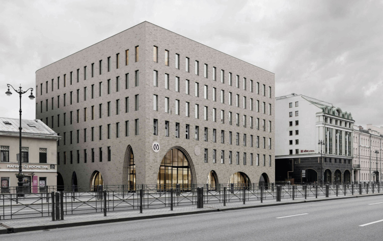 Административный корпус вестибюля станции «Лиговский проспект-2»
© Евгений Герасимов и партнеры zooming