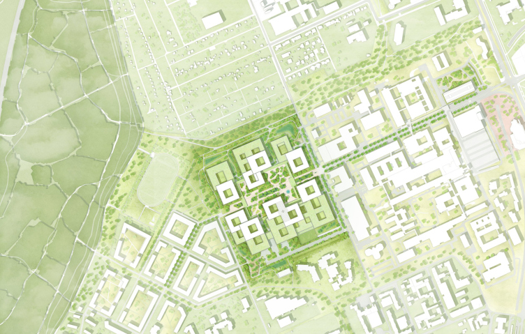 Больница Ганноверского медицинского института
© HENN / C.F. Møller Architects zooming