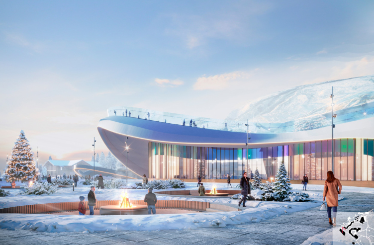 Туристический комплекс «Рай-Из». Вид на сервисно-туристический центр
© Генпро zooming