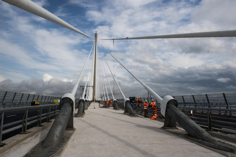 Мост Квинсферри-кроссинг. Фото предоставлено Transport Scotland zooming