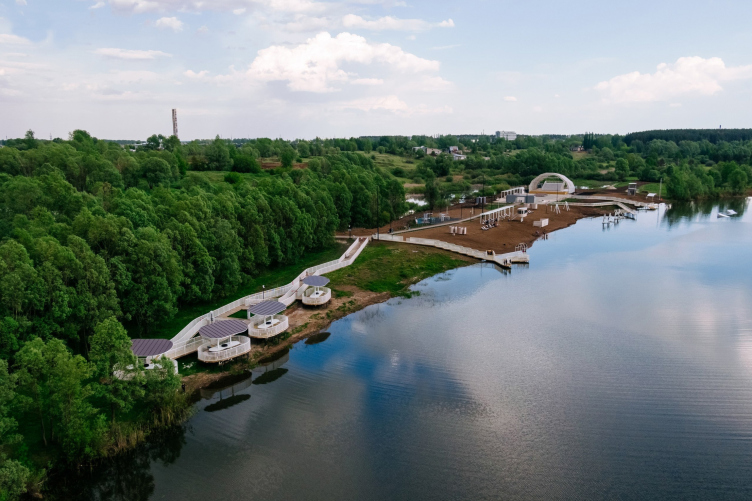 От истоков к современности – возрождение староречья Апаиш. Общий вид
Фотография ©️ Институт развития городов Башкортостана / предоставлена ISAEV Architects zooming