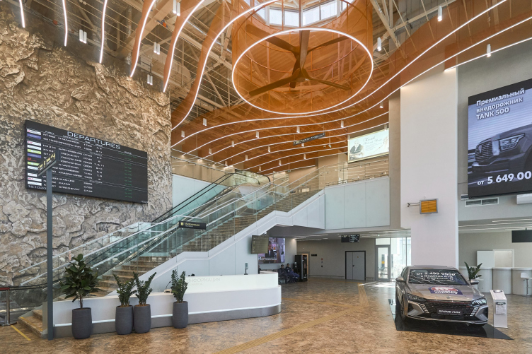 Nikolai Kamov International Airport in Tomsk
Copyright: Photograph © Svyatoslav Sobolev / provided by ASADOV Architects zooming