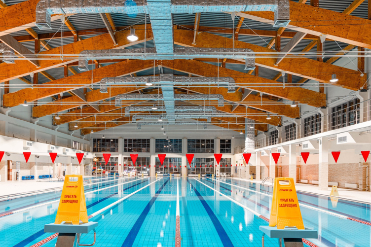 Бассейн Fitness24, пролет арки с затяжкой – 30 м, Санкт-Петербург
© Ultralam zooming