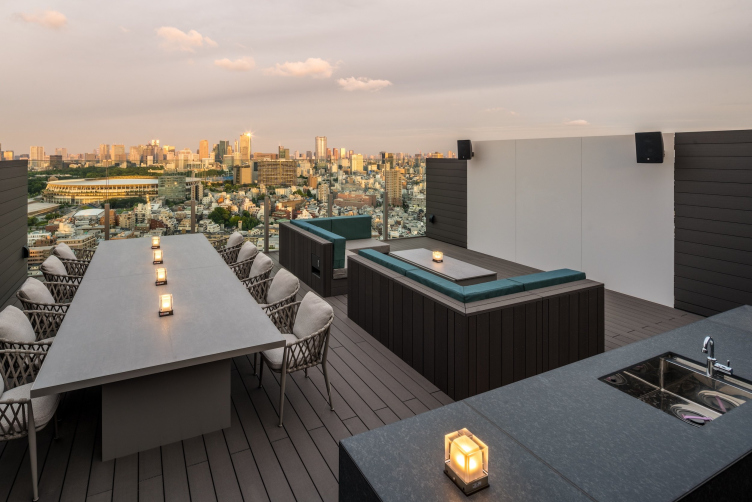 Многоквартирный дом Park Court Jingu Kitasando The Tower
Фотография © Kawasumi-Kobayashi Kenji Photograph Office / предоставлено Mitsui Fudosan Residential zooming