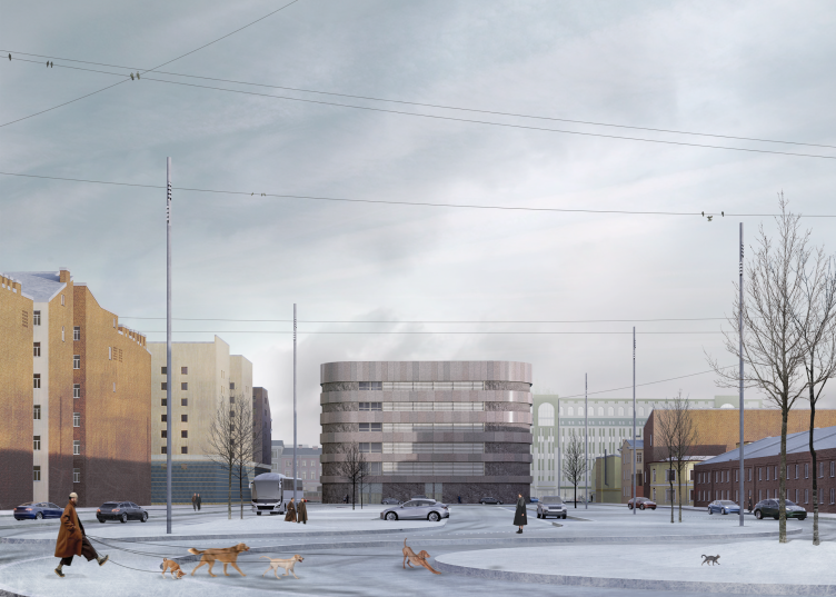 Административный корпус вестибюля станции «Лиговский проспект-2»
© Архитектурное бюро «Хвоя» zooming