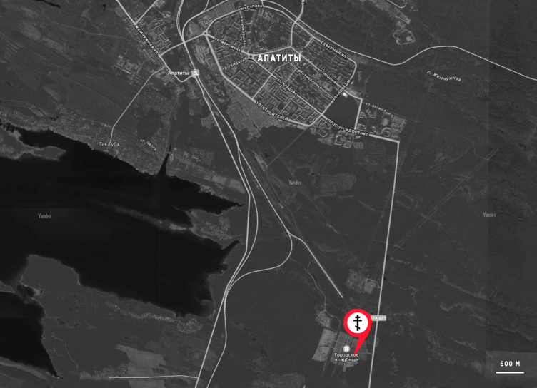 Church of Archangel Michael in Apatity. The location plan
Copyright: © Prokhram bureau zooming