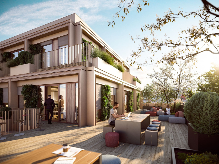 Офисный комплекс Franz Marc Quartier в Мюнхене
Визуализация © COMM AG / предоставлена UNS – United Network Studio zooming