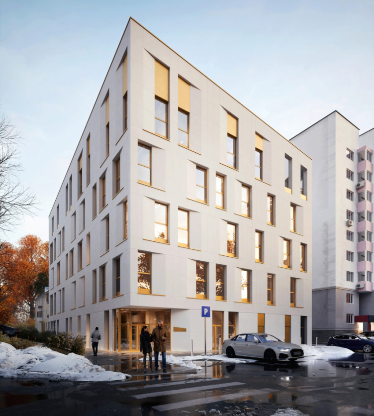 The dental clinic on Krylov Street in Yekaterinburg
Copyright: © CNTR Architects zooming