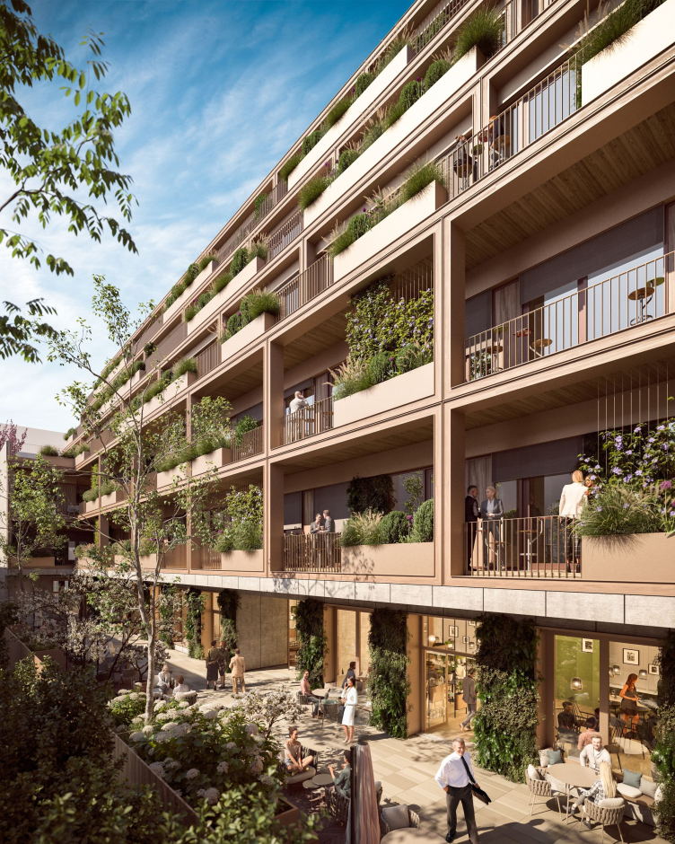 Офисный комплекс Franz Marc Quartier в Мюнхене
Визуализация © COMM AG / предоставлена UNS – United Network Studio zooming