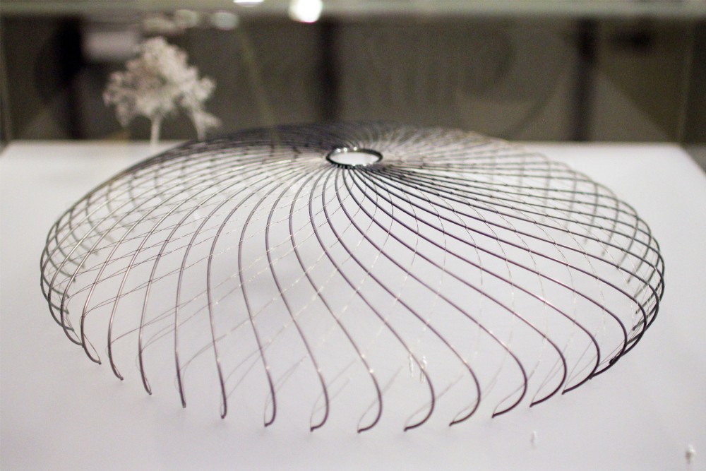 The dome model in Millenium Park, Chcago, USA. Werner Sobek, Stuttgart. Institute of Lightweight Constructions and Conceptual Design. 2019 // Exhibition