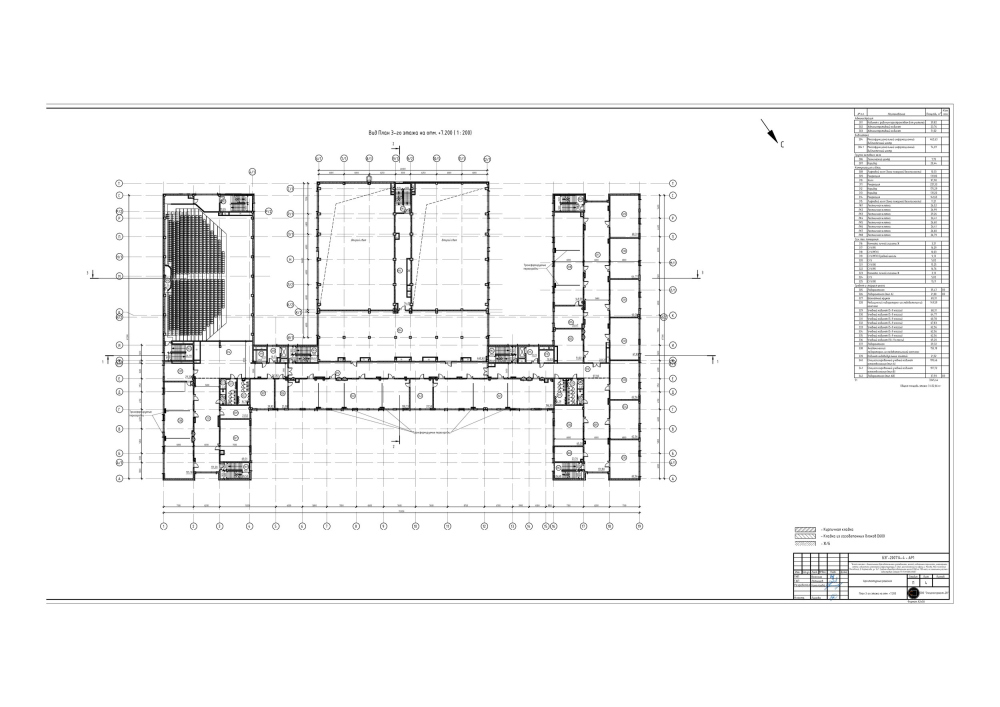 План 3 этажа. Школа на 1100 мест в деревне Картмазово
© GAFA Architects