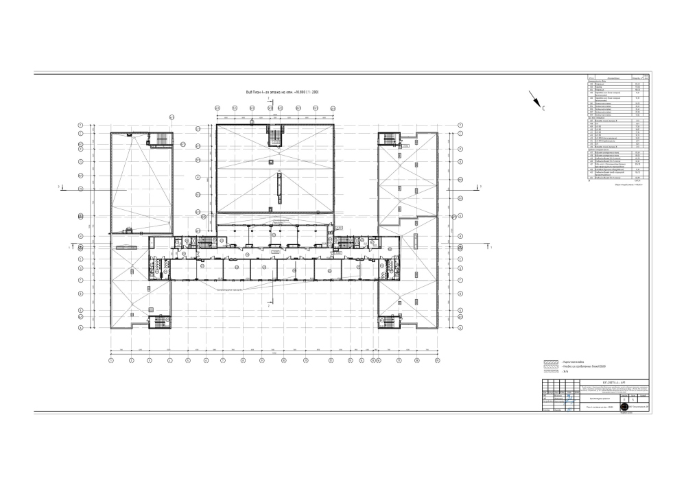 План 4 этажа. Школа на 1100 мест в деревне Картмазово
© GAFA Architects
