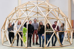 Студенты ETH Zurich построили геокупол из строительного мусора. Компонентам каркаса присвоили электронные паспорта