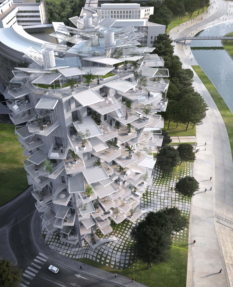 Башня Arbre Blanc © RSI-studio, Sou Fujimoto Architects, Nicolas Laisné Ass...