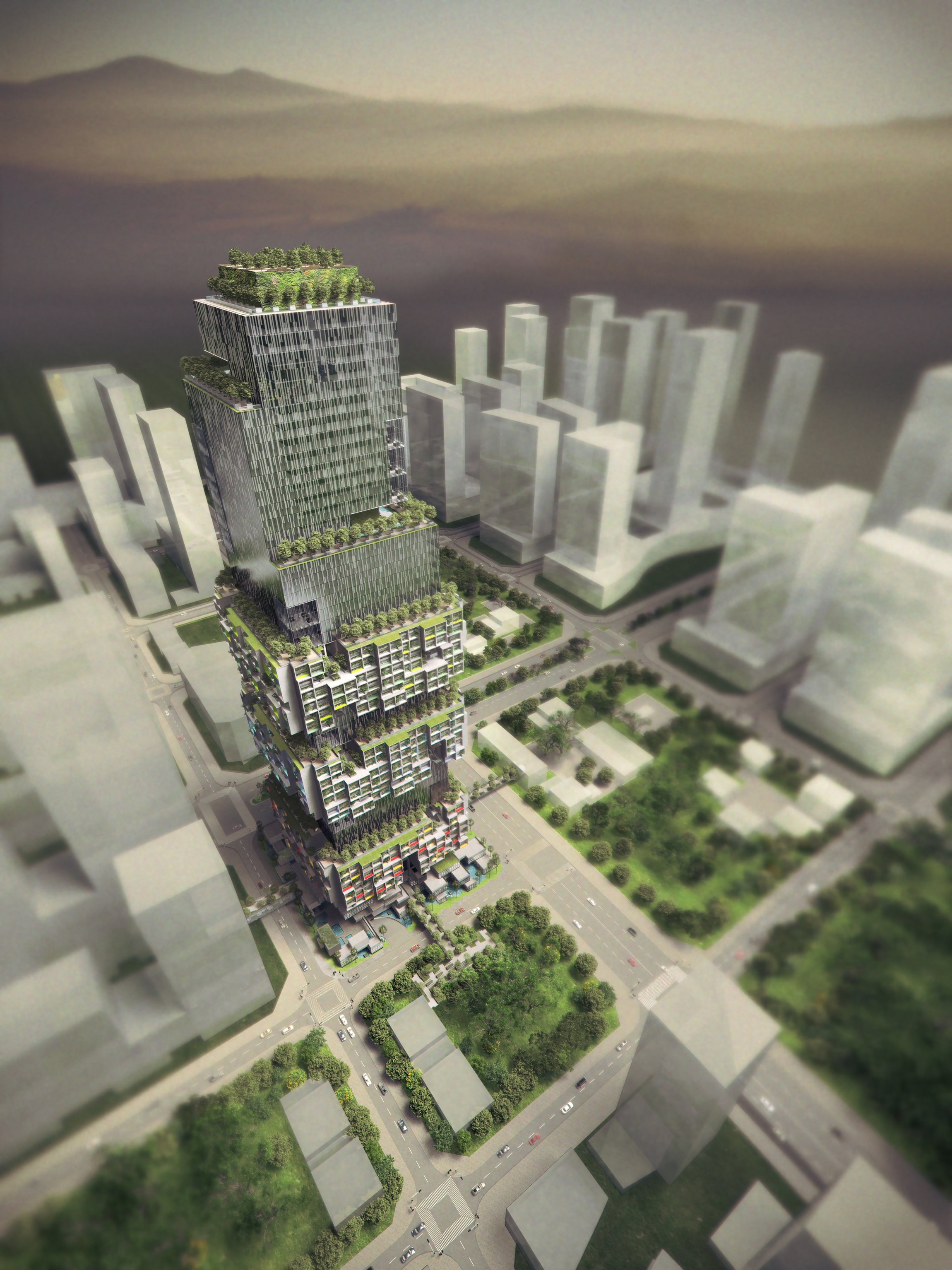 Компакт city. Шеньжень Сити проект. Проект современного города. Compact City. WOHA Architects проекты.