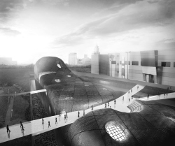Contest project of the new building of the National Center for Contemporary Arts