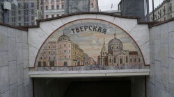 Флорентийские мозаики в переходе на Пушкинской площади в Москве