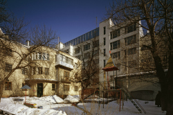 Residential buildings in the 1st Obydensky pereulok