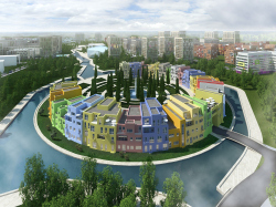 Генеральный план жилого комплекса “Gardens of cultures” на Пятницком шоссе