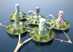 Islands over the sea