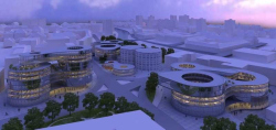 Новые корпуса здания городской администрации Любляны. Конкурсный проект