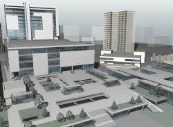 ‘Perovski’, the business and retail center with underground parking garage