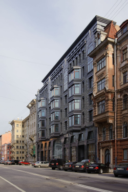 Apartment complex on Tverskaya street in Saint-Petersburg 